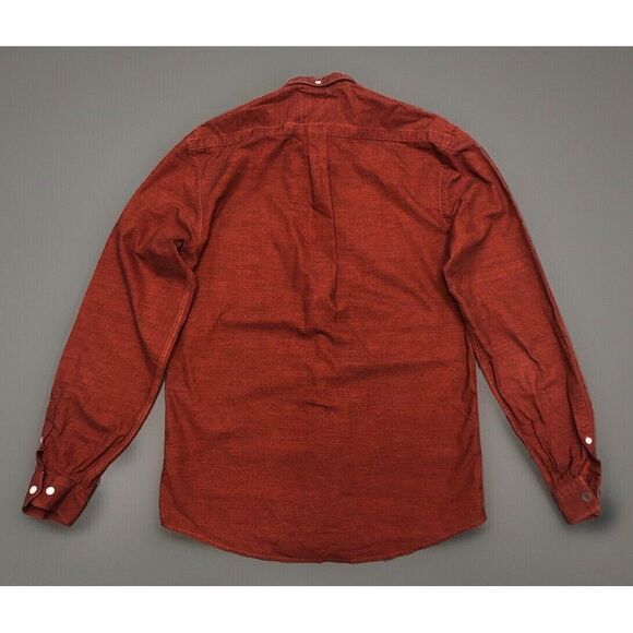 Lindbergh White Men's M Orange Heather Button Down Shirt Preppy Academia City - Picture 2 of 10